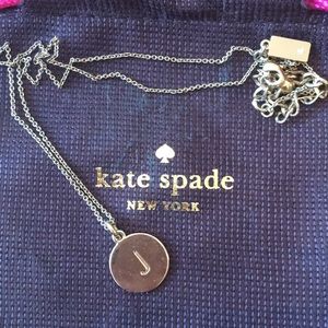 One in a million J initial pendant necklace